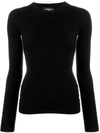 DSQUARED2 RIBBED KNIT SWEATER