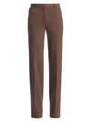The Row Terrance Stretch-virgin Wool Trousers In Light Espresso