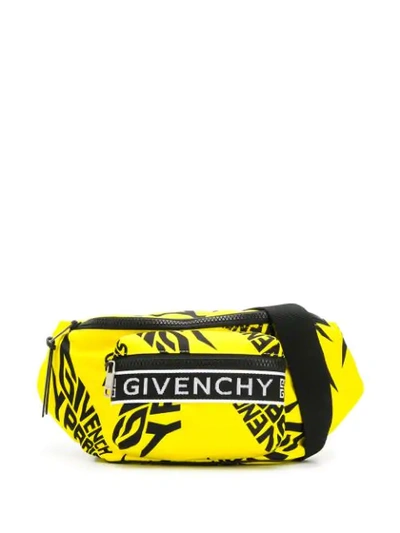 Givenchy Logo印花腰包 - 黄色 In Yellow
