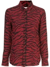 SAINT LAURENT ZEBRA PRINT SHIRT