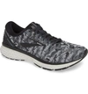 Brooks Ghost 11 Running Shoe In Black/ Grey/ Oyster