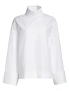 THE ROW Mayomi Cotton Turtleneck Top