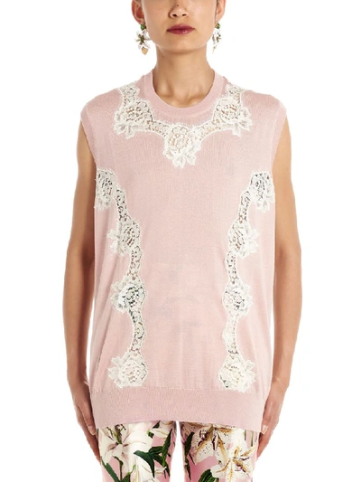 Dolce & Gabbana Waistcoat In Pink