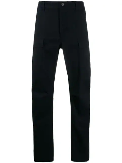 Balenciaga Straight-leg Cargo Trousers In Blue