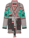 ALANUI ELEPHANT FAIRISLE CASHMERE CARDIGAN