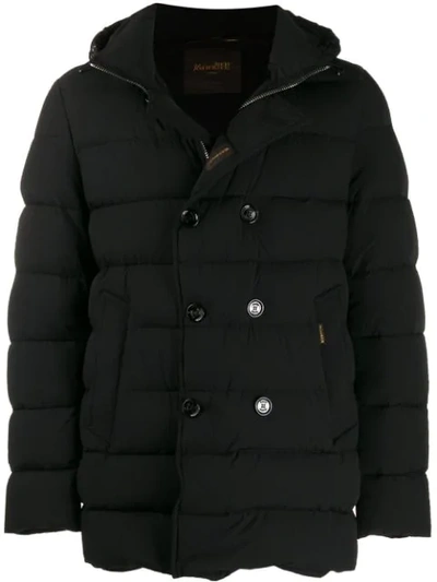 Moorer Florio Double-breasted Padded Coat In Blue