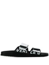 VERSACE VERSACE TOUCH STRAP SLIDES - 白色