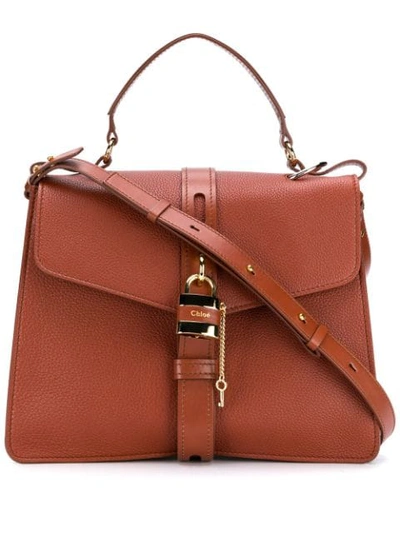 Chloé Large Aby Day Shoulder Bag In Brown