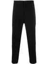 ALEXANDER MCQUEEN CONTRAST PIPING STRAIGHT-LEG TROUSERS