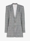 Tibi James Check Pattern Blazer In Multicolour