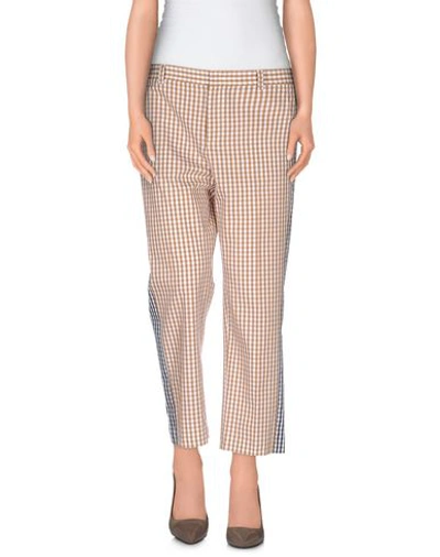 N°21 Cropped Pants & Culottes In Khaki