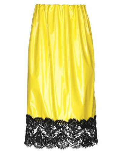 N°21 Midi Skirts In Yellow