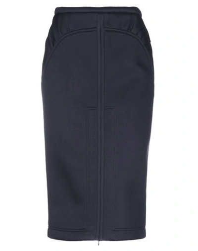 N°21 Midi Skirts In Dark Blue