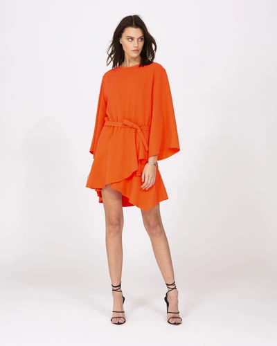 Iro Layer Dress In Orange