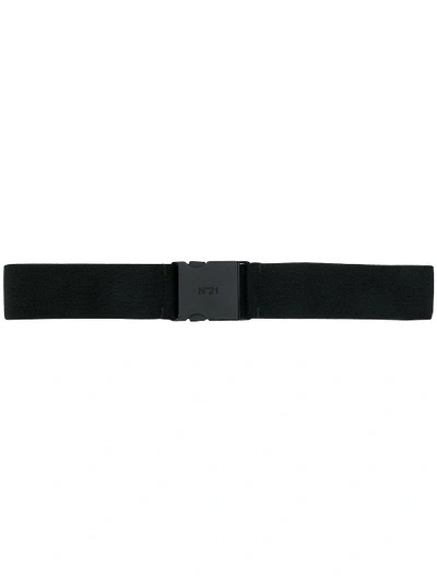 N°21 Nº21 Logo-engraved Buckle Belt - Black