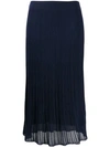 VINCE LONG PLEATED SKIRT