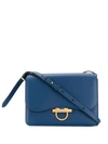 FERRAGAMO SALVATORE FERRAGAMO MITTELGROßE SCHULTERTASCHE - BLAU