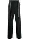 SAINT LAURENT BELTED STRAIGHT TROUSERS