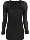 Rick Owens Klassisches Langarmshirt - Schwarz In Black