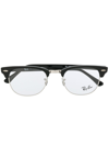 Ray Ban Square Shaped Glasses In Black