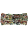 MISSONI MISSONI CHUNKY KNIT HEADBAND - 黑色