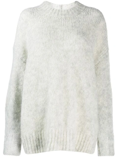 Isabel Marant Oversize Knitted Jumper In Grey