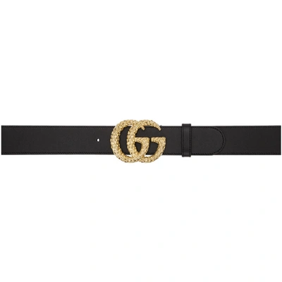 Gucci Black Women's Gg Marmont Belt In 1000 Black