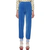 GUCCI BLUE CHENILLE LOUNGE PANTS