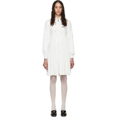 Gucci Embroidered Logo Pleated Tennis Dress - 白色 In White