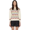 GUCCI GUCCI OFF-WHITE FRUIT SALAD CREWNECK SWEATER