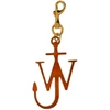 JW ANDERSON JW ANDERSON ORANGE AND GOLD ANCHOR KEYCHAIN