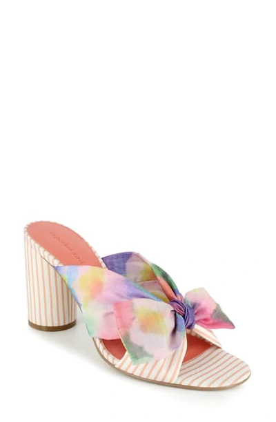 Cupcakes And Cashmere Orinda Slide Sandal In Rainbow Multi Fabric