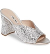 Miu Miu Women's Rocchetto Crystal Embellished Block Heel Sandals In Argento