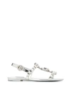 DOLCE & GABBANA CRYSTAL EMBELLISHED SANDALS