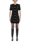 BALMAIN BALMAIN TWEED BUTTONED MINI DRESS