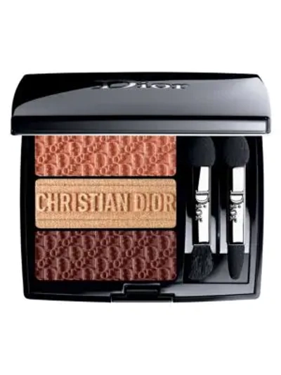 Dior Limited Edition3 Couleurs Tri(o)blique Eye Shadow Palette In 653 Coral Canvas