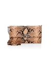 REBECCA MINKOFF Jean Python-Embossed Leather Convertible Clutch
