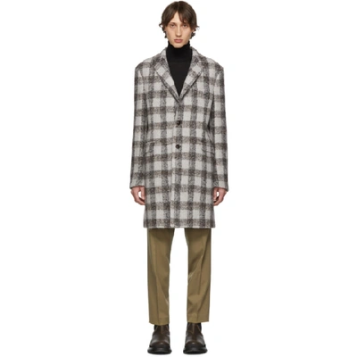 Etro Checked Single-breasted Alpaca And Wool-blend Coat In 800 Multi