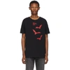 OFF-WHITE OFF-WHITE BLACK AND RED BATS SLIM T-SHIRT
