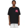 OFF-WHITE OFF-WHITE BLACK AND PINK OVERSIZED SKULLS FLOATING T-SHIRT