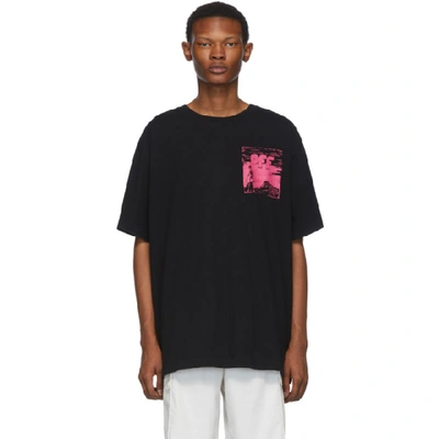 Off-white Oversized Printed Cotton-jersey T-shirt In Black
