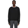 OFF-WHITE OFF-WHITE BLACK AND SILVER DIAG UNFINISHED SLIM SWEATSHIRT