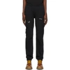 OFF-WHITE OFF-WHITE BLACK JERSEY LOGO CARGO TROUSERS