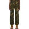 OFF-WHITE OFF-WHITE GREEN PAINTBRUSH CAMO LOUNGE trousers