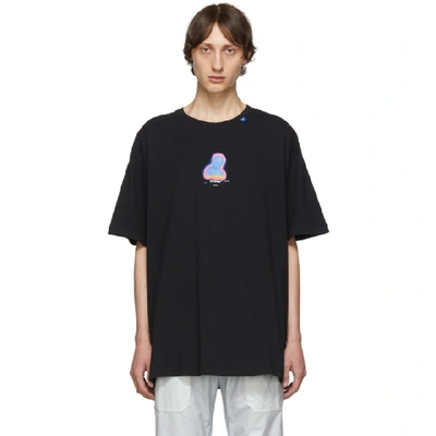 Off-white Thermo Oversize Graphic T-shirt In Black