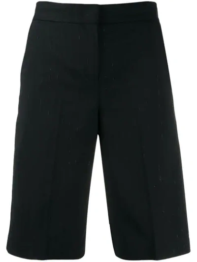 Pinko Metallic Threading Shorts - 黑色 In Black