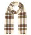 ISABEL MARANT SUZANNE CHECKED WOOL-BLEND SCARF,P00404792