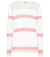 Miu Miu Mohair And Wool-blend Sweater In White