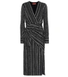 ALTUZARRA SPARKS STRIPED SILK-BLEND DRESS,P00389582