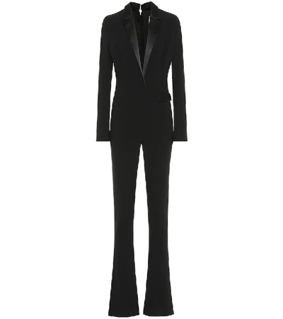 Galvan Berlin Tuxedo Jumpsuit In Black